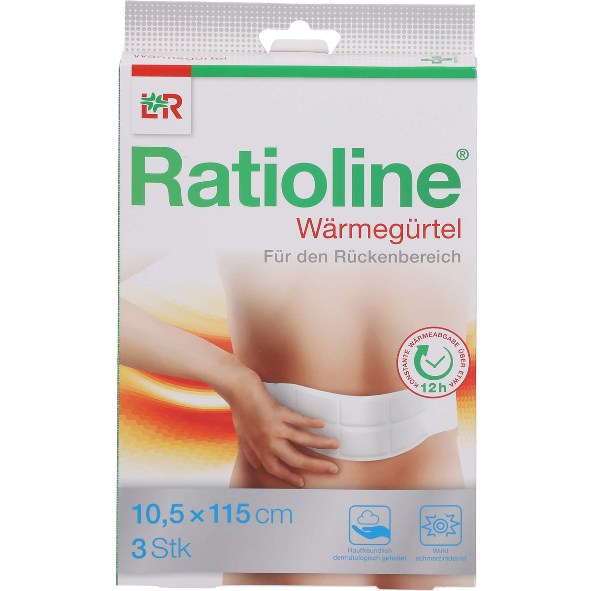 RATIOLINE Wärmegürtel Rückenbereich 10,5x115 cm 3 St