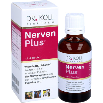NERVEN PLUS Dr.Koll Gemmo Kompl.Vit.B12 B6 Tropfen 50 ml
