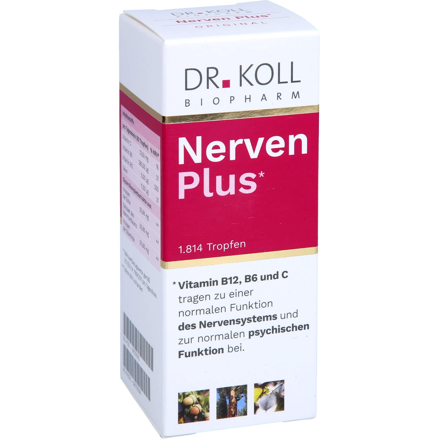 NERVEN PLUS Dr.Koll Gemmo Kompl.Vit.B12 B6 Tropfen 50 ml