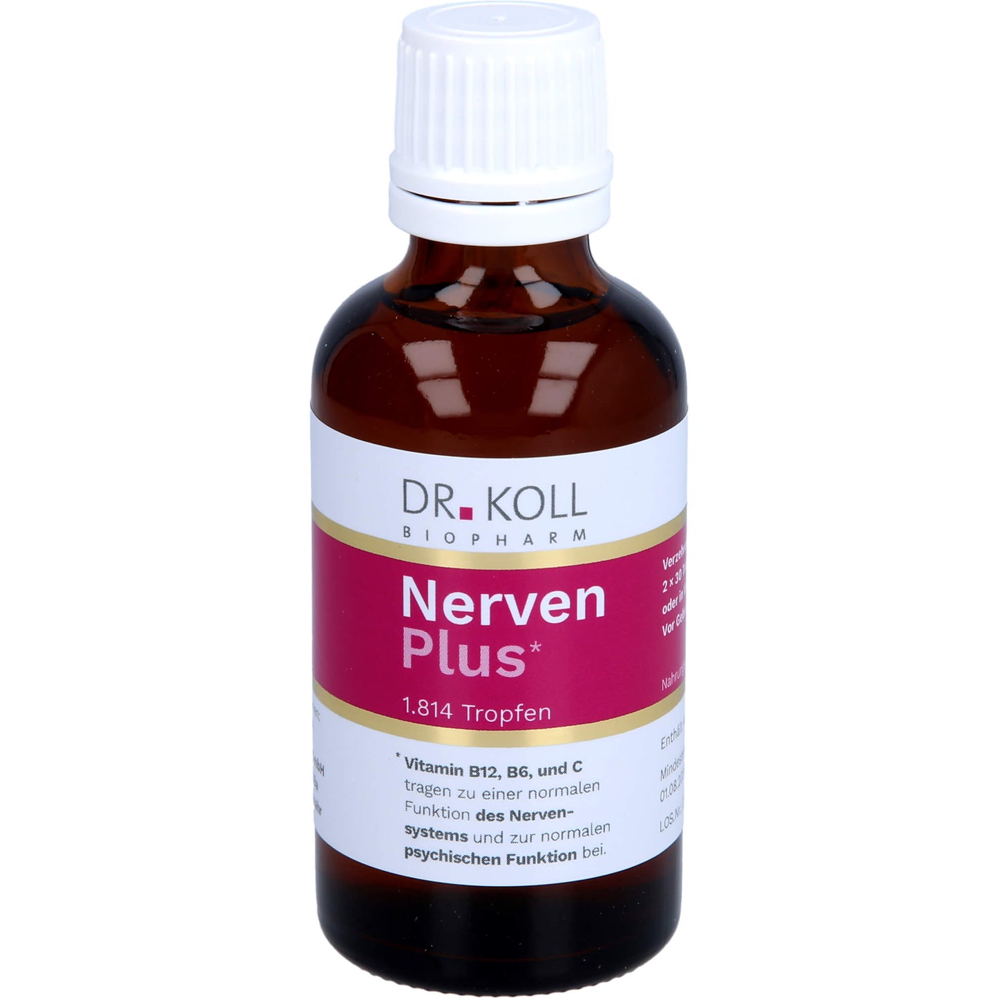 NERVEN PLUS Dr.Koll Gemmo Kompl.Vit.B12 B6 Tropfen 50 ml