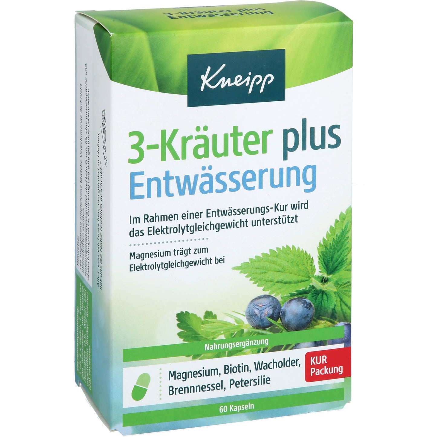 KNEIPP 3-Kräuter plus Entwässerung Kapseln 60 St