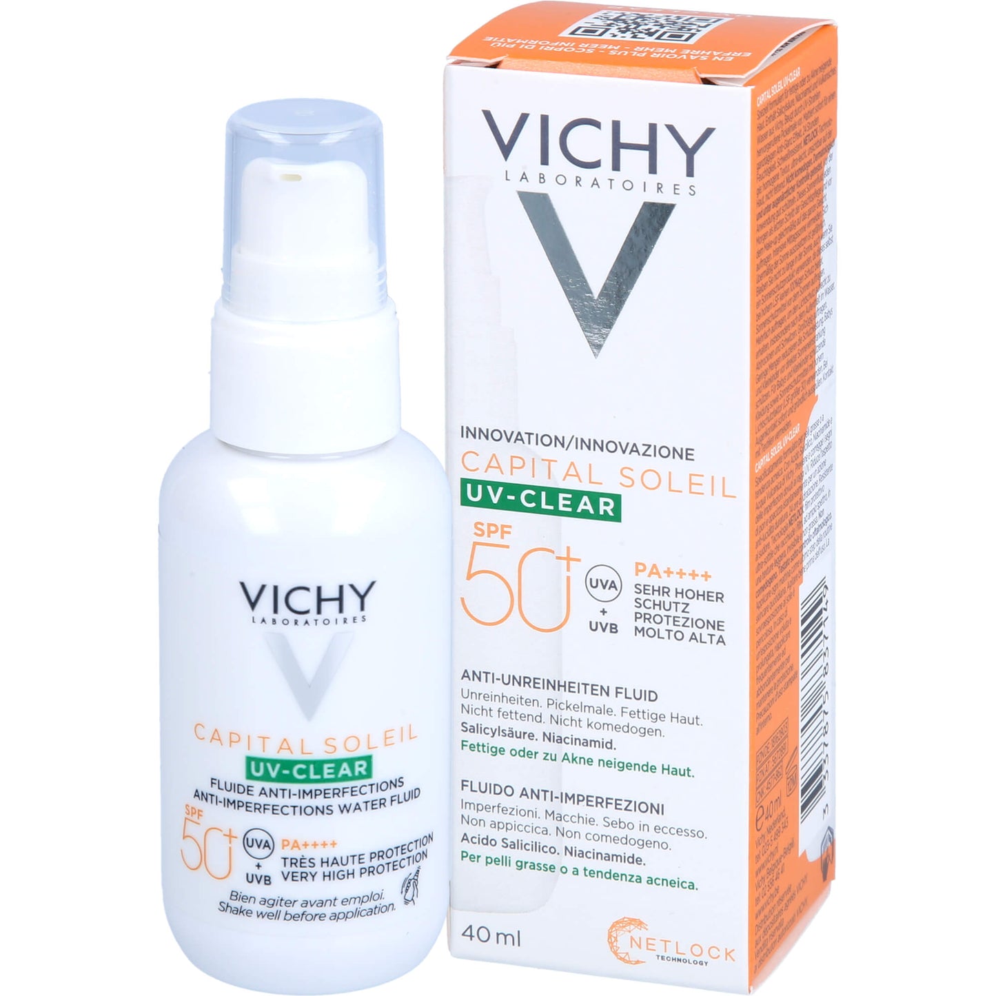 VICHY CAPITAL Soleil UV-Clear LSF 50+ 40 ml