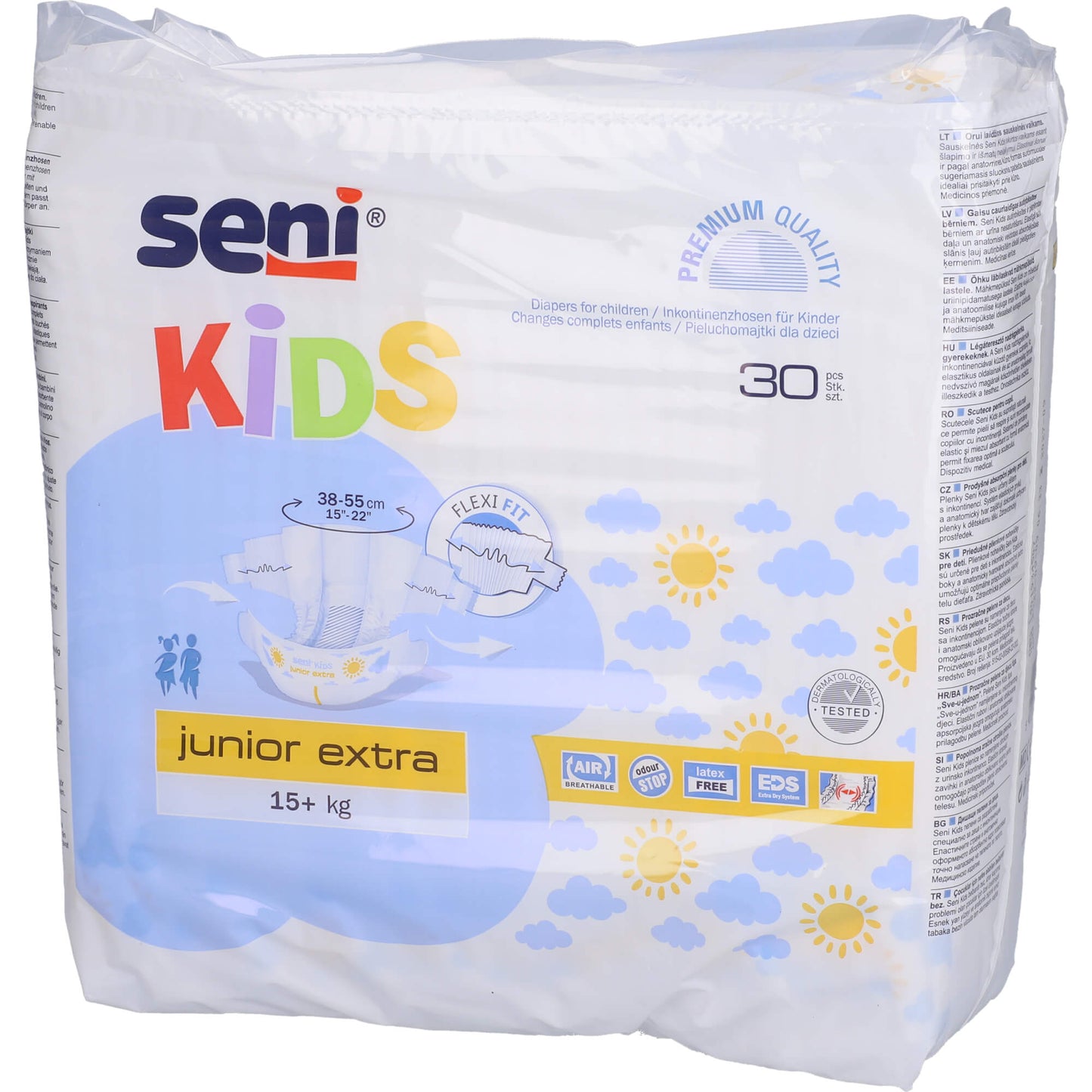 SENI Kids Junior Inkontinenzslip extra 15+ kg 30 St