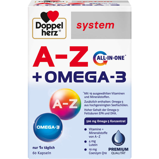 DOPPELHERZ A-Z+Omega-3 all-in-one system Kapseln 60 St