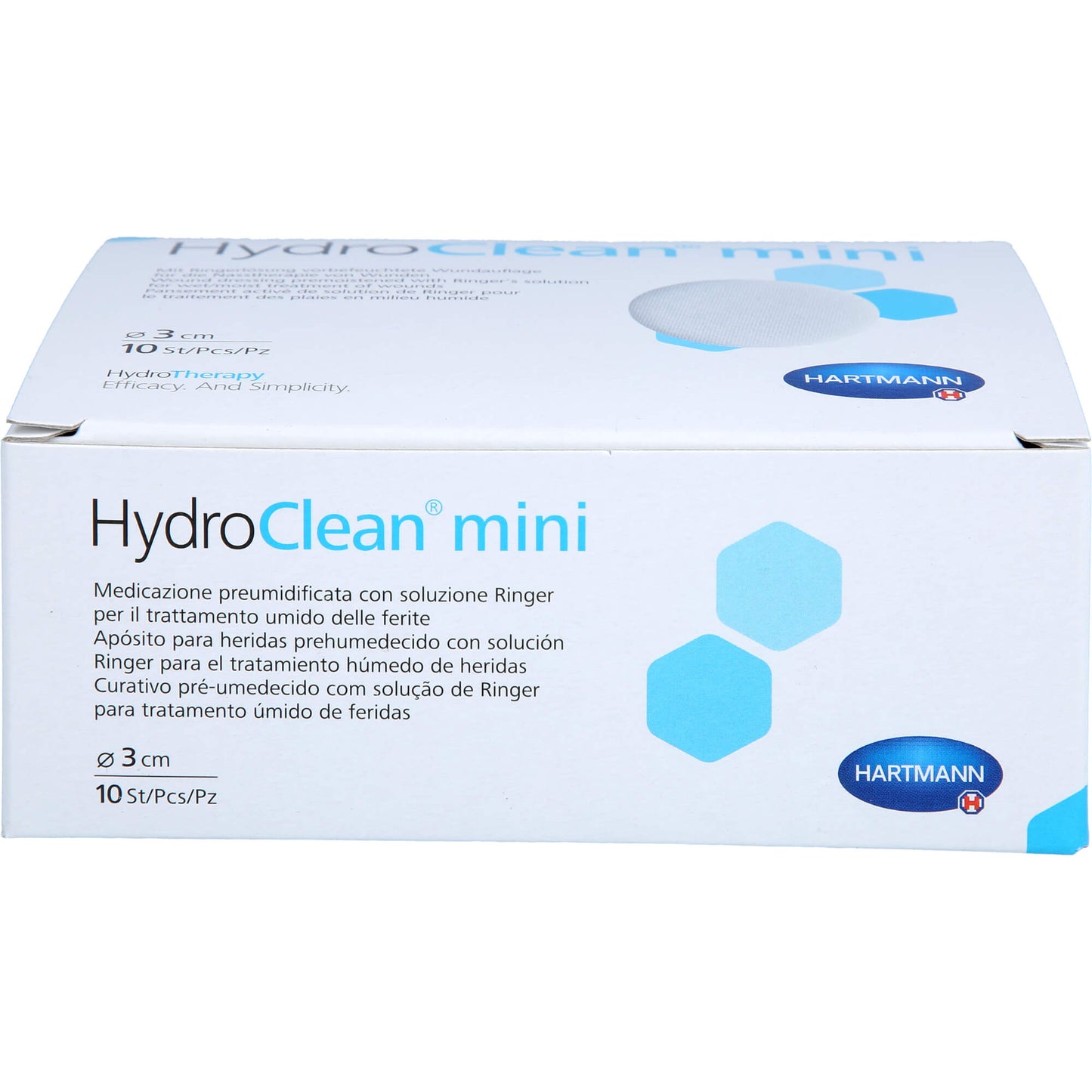 HYDROCLEAN mini Kompressen 3 cm rund steril 10 St