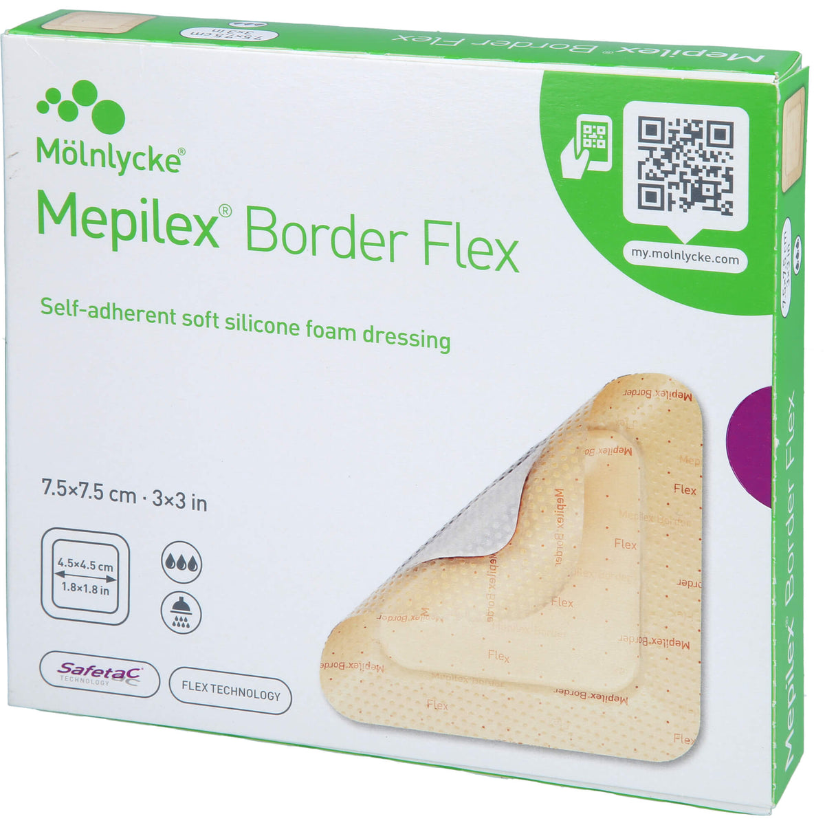 MEPILEX Border Flex Schaumverb.haft.7,5x7,5 cm 5 St