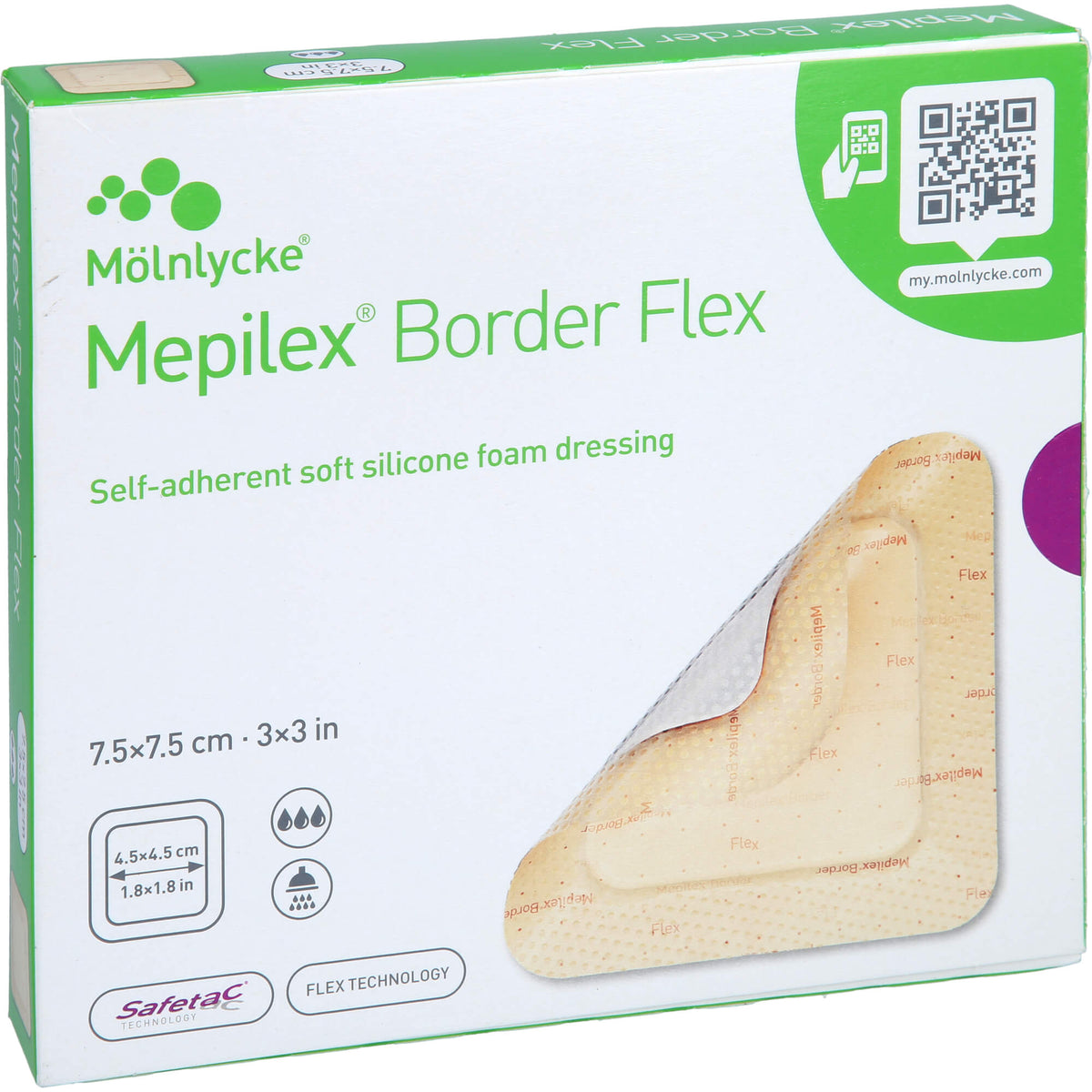 MEPILEX Border Flex Schaumverb.haft.7,5x7,5 cm 5 St