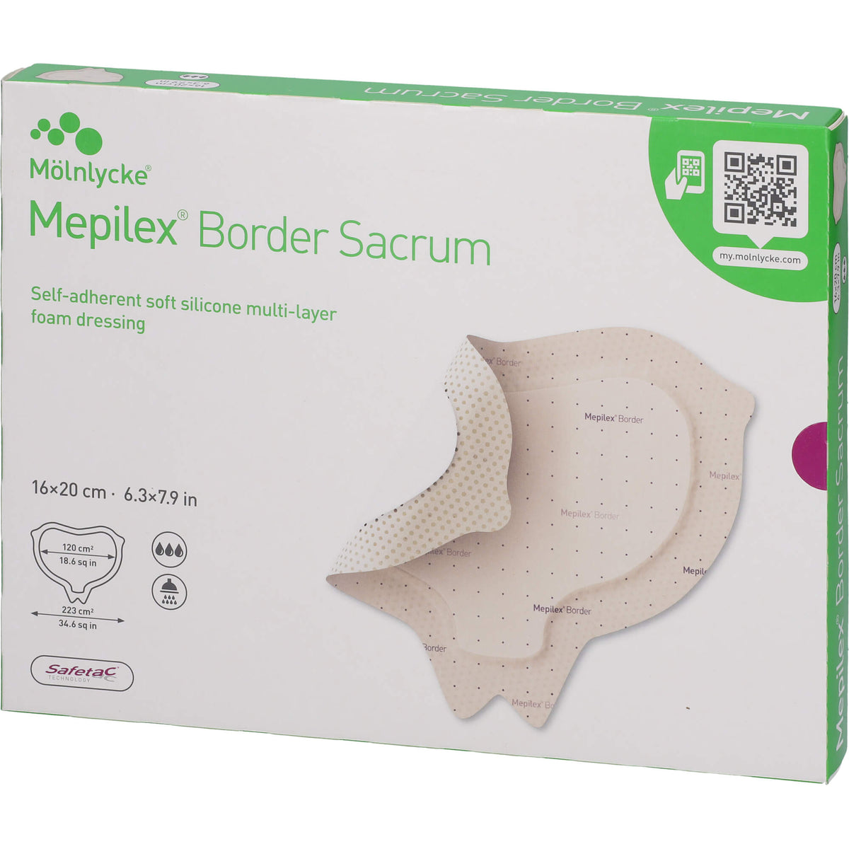 MEPILEX Border Sacrum Schaumverb.16x20 cm steril 5 St