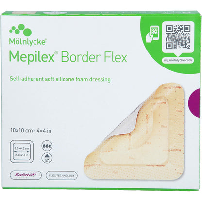 MEPILEX Border Flex Schaumverb.haft.10x10 cm 5 St