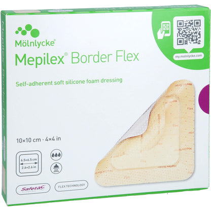 MEPILEX Border Flex Schaumverb.haft.10x10 cm 5 St