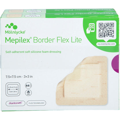 MEPILEX Border Flex Lite Schaumverband 7,5x7,5 cm 10 St