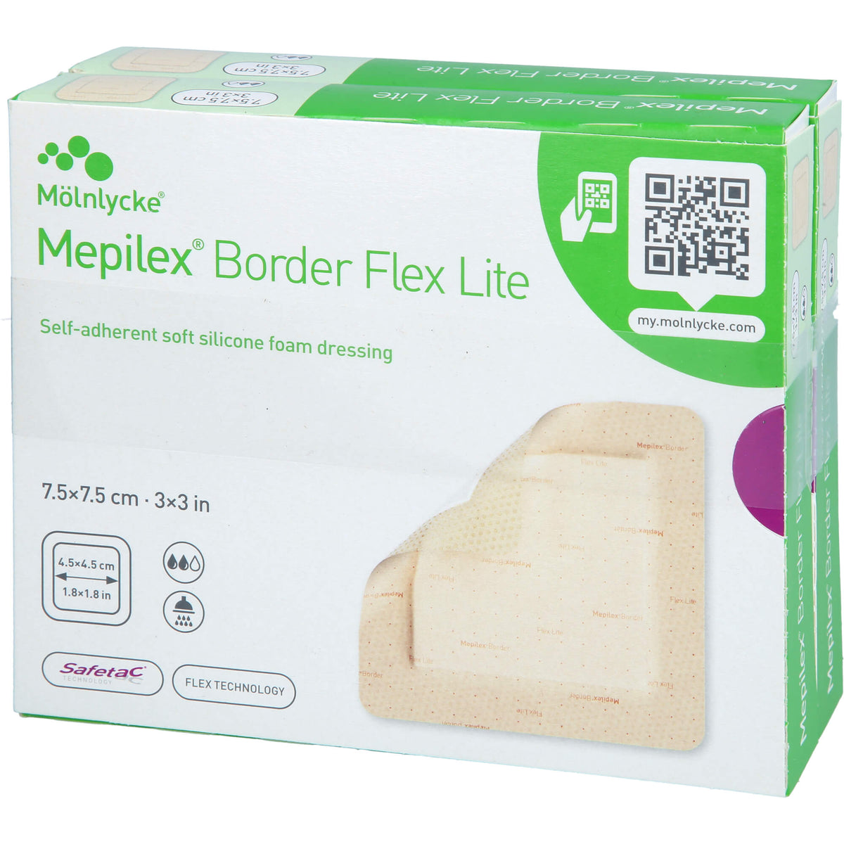 MEPILEX Border Flex Lite Schaumverband 7,5x7,5 cm 10 St
