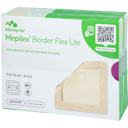 MEPILEX Border Flex Lite Schaumverband 7,5x7,5 cm 10 St