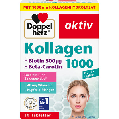 DOPPELHERZ Kollagen 1000 Tabletten 30 St
