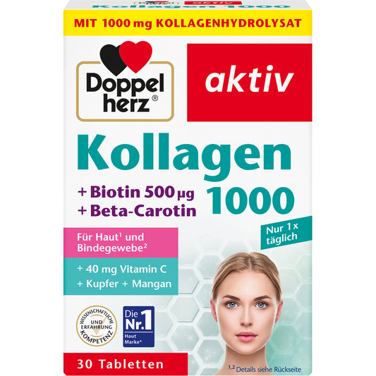 DOPPELHERZ Kollagen 1000 Tabletten 30 St