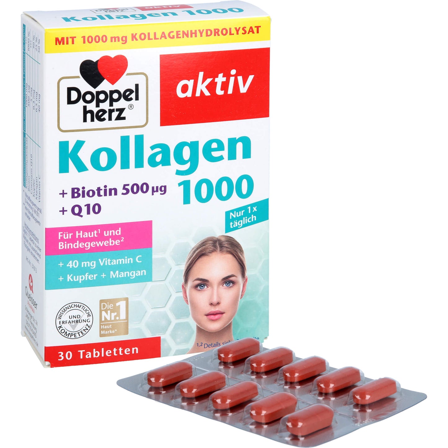 DOPPELHERZ Kollagen 1000 Tabletten 30 St