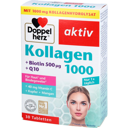 DOPPELHERZ Kollagen 1000 Tabletten 30 St