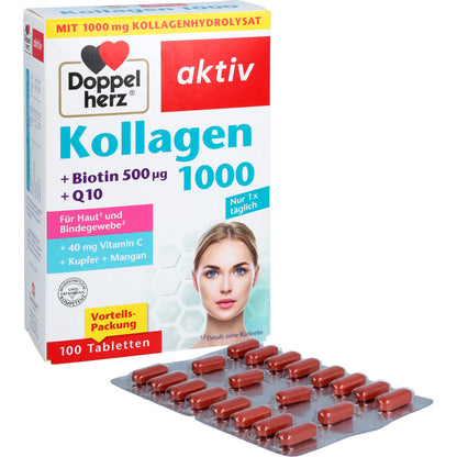 DOPPELHERZ Kollagen 1000 Tabletten 100 St