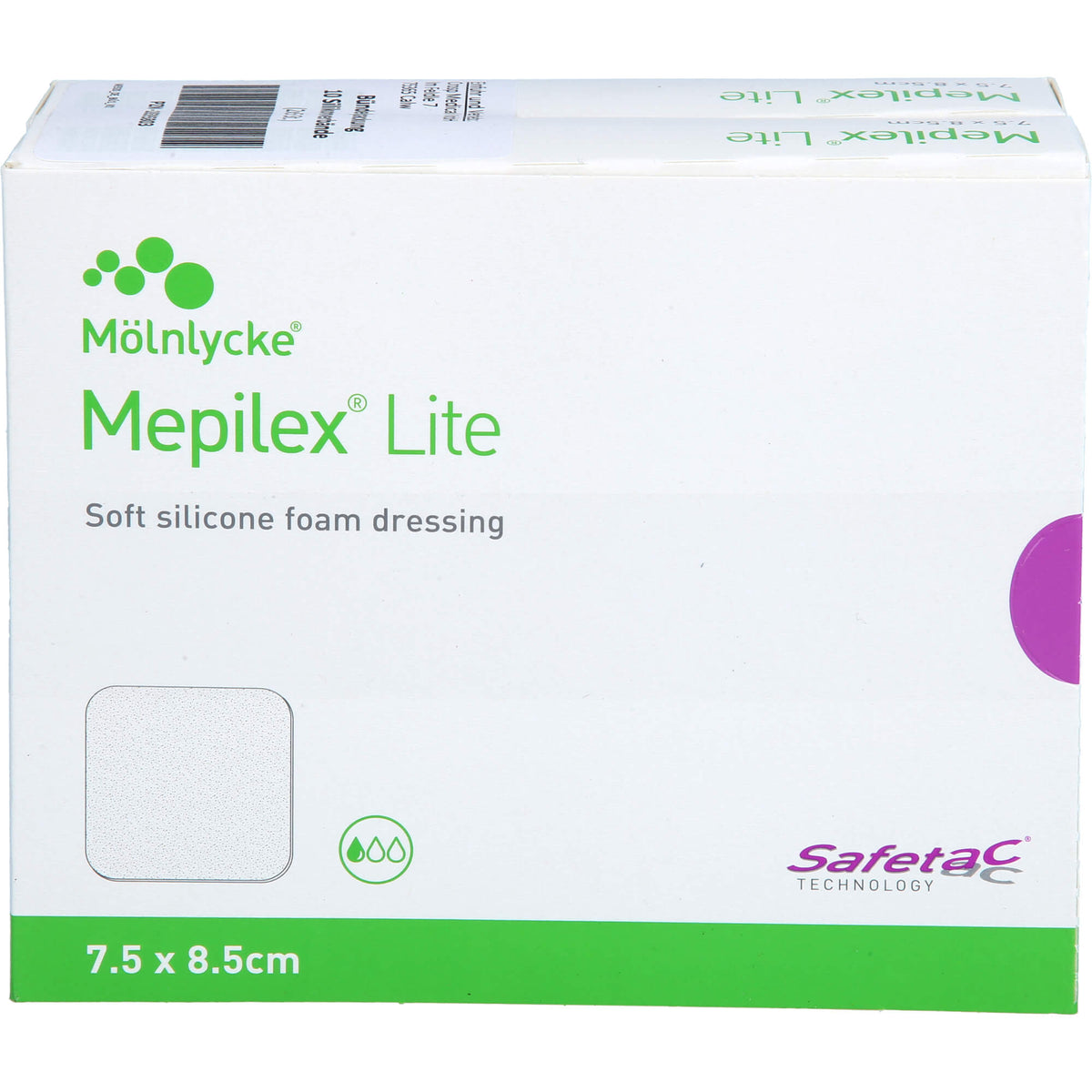 MEPILEX Lite Schaumverband 7,5x8,5 cm steril 10 St