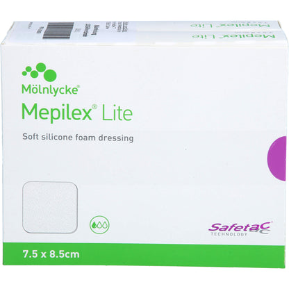 MEPILEX Lite Schaumverband 7,5x8,5 cm steril 10 St