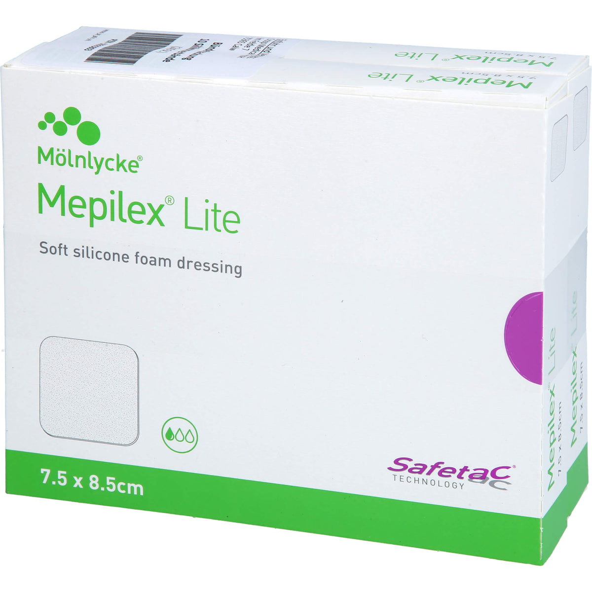 MEPILEX Lite Schaumverband 7,5x8,5 cm steril 10 St