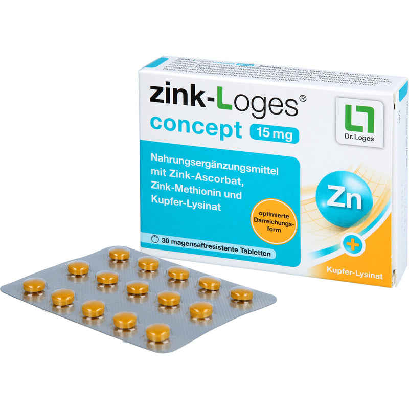 ZINK-LOGES CONCEPT 15MG 30 St