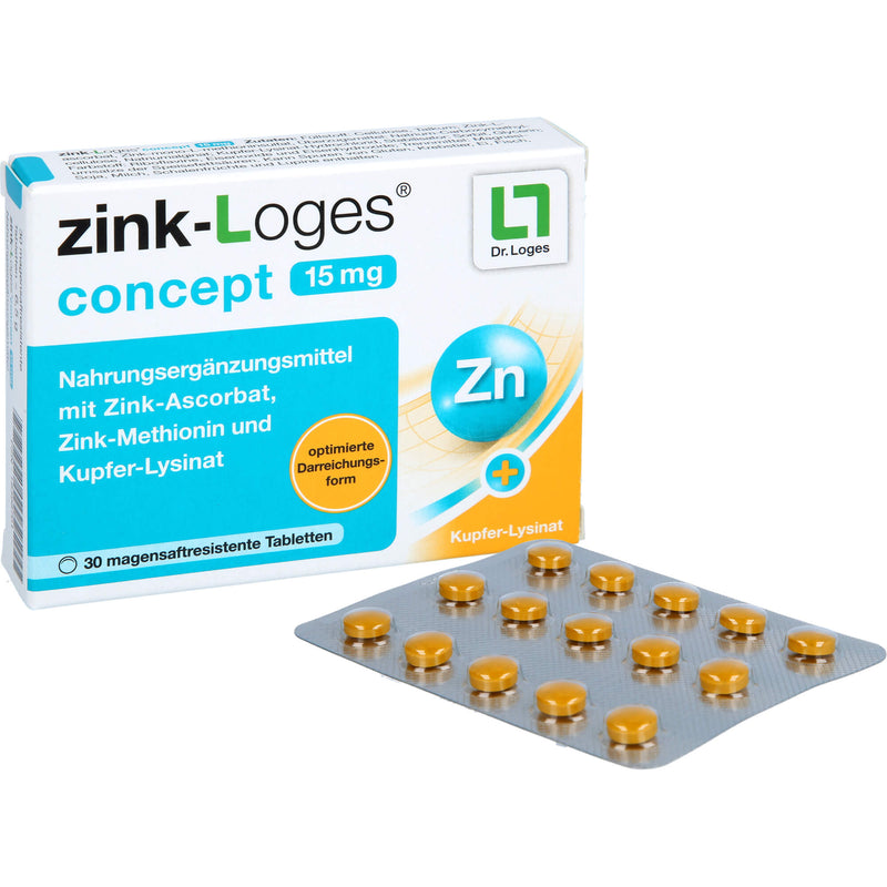 ZINK-LOGES CONCEPT 15MG 30 St