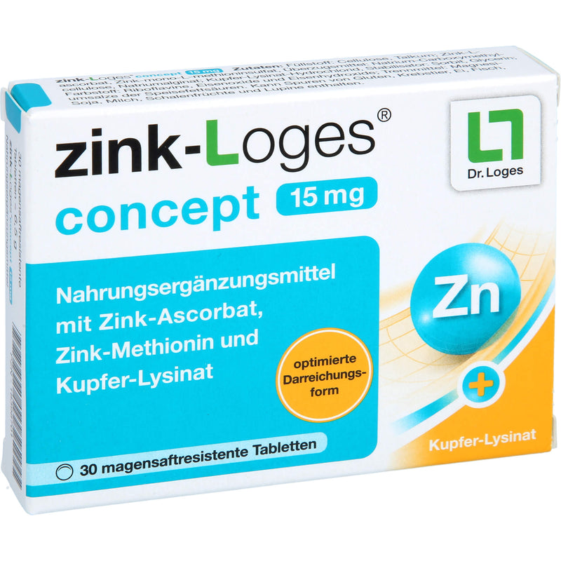 ZINK-LOGES CONCEPT 15MG 30 St