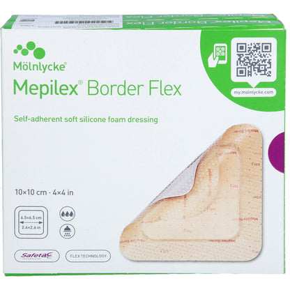 MEPILEX Border Flex Schaumverb.haft.10x10 cm 10 St