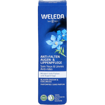 WELEDA Anti-Falten Aug.&Lippenpfl.bl.Enz.&Edelwei. 10 ml