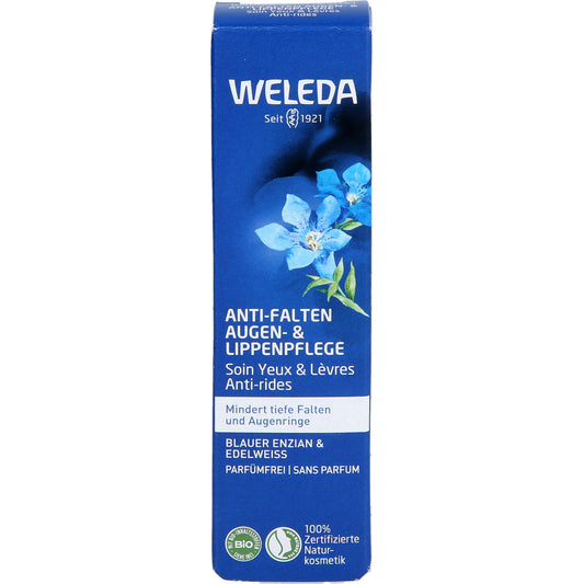 WELEDA Anti-Falten Aug.&Lippenpfl.bl.Enz.&Edelwei. 10 ml