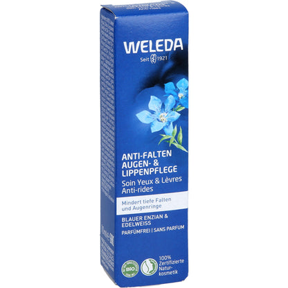 WELEDA Anti-Falten Aug.&Lippenpfl.bl.Enz.&Edelwei. 10 ml