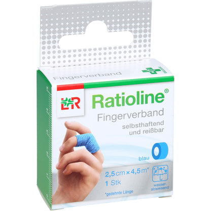 RATIOLINE selbsthaft.Fingerv.2,5cmx4,5m blau 1 St