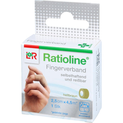 RATIOLINE selbsthaft.Fingerv.2,5cmx4,5m hellbraun 1 St