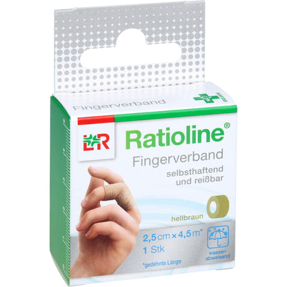 RATIOLINE selbsthaft.Fingerv.2,5cmx4,5m hellbraun 1 St