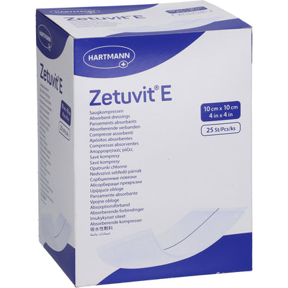 ZETUVIT E Saugkompressen steril 10x10 cm 25 St