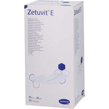 ZETUVIT E Saugkompressen steril 10x20 cm 25 St