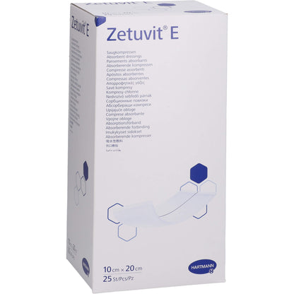 ZETUVIT E Saugkompressen steril 10x20 cm 25 St
