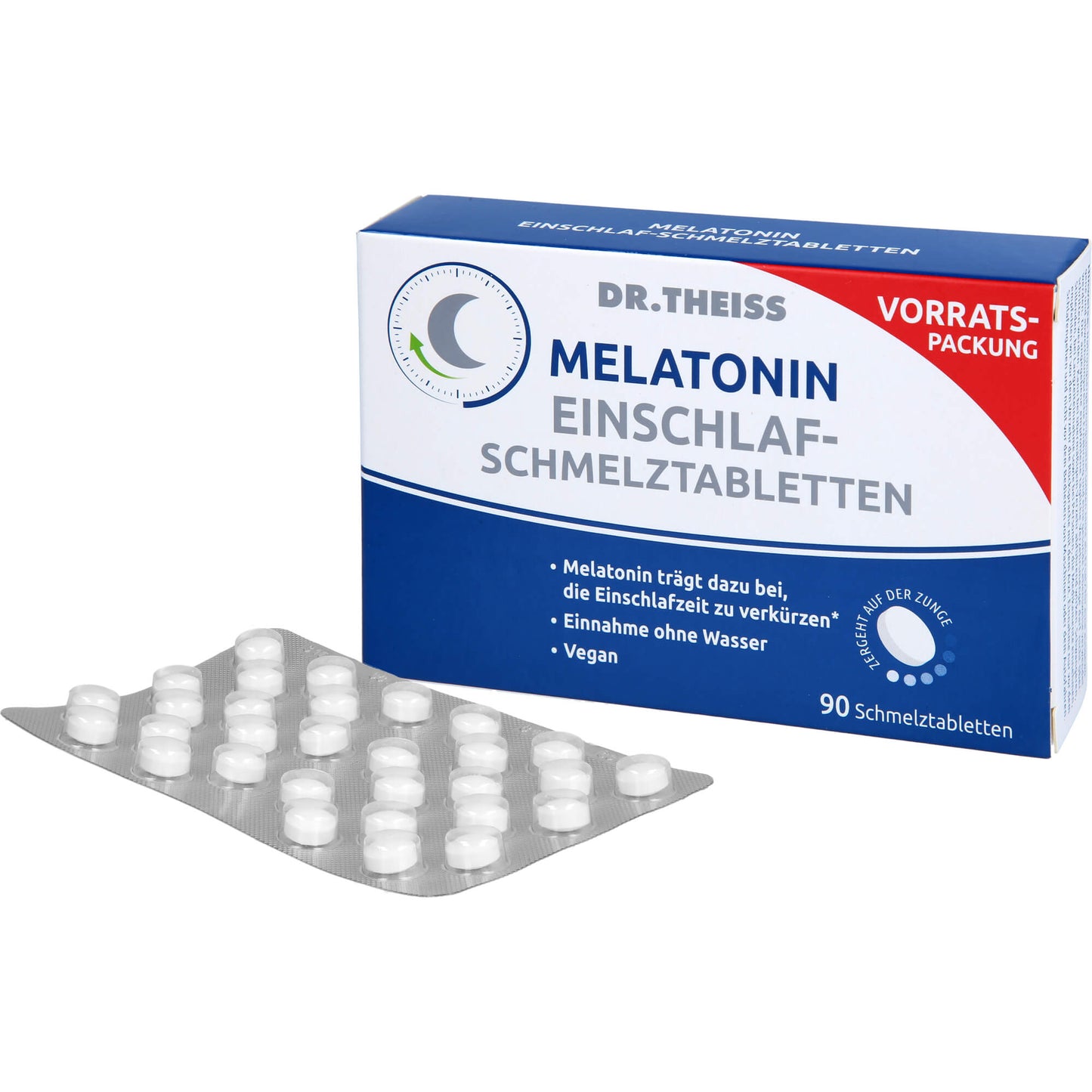 DR.THEISS Melatonin Einschlaf-Schmelztabletten 90 St