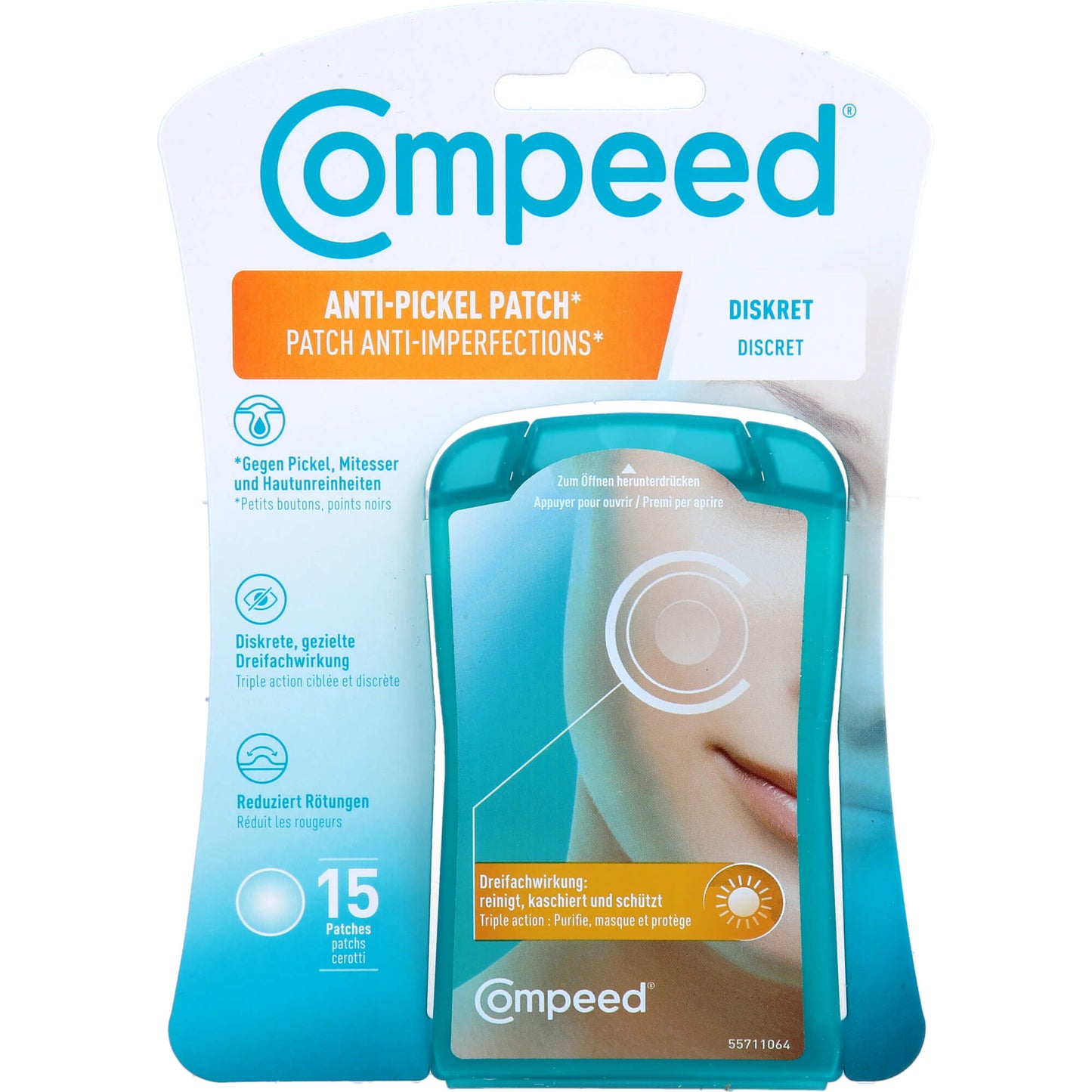 COMPEED Anti-Pickel Patch diskret 15 St