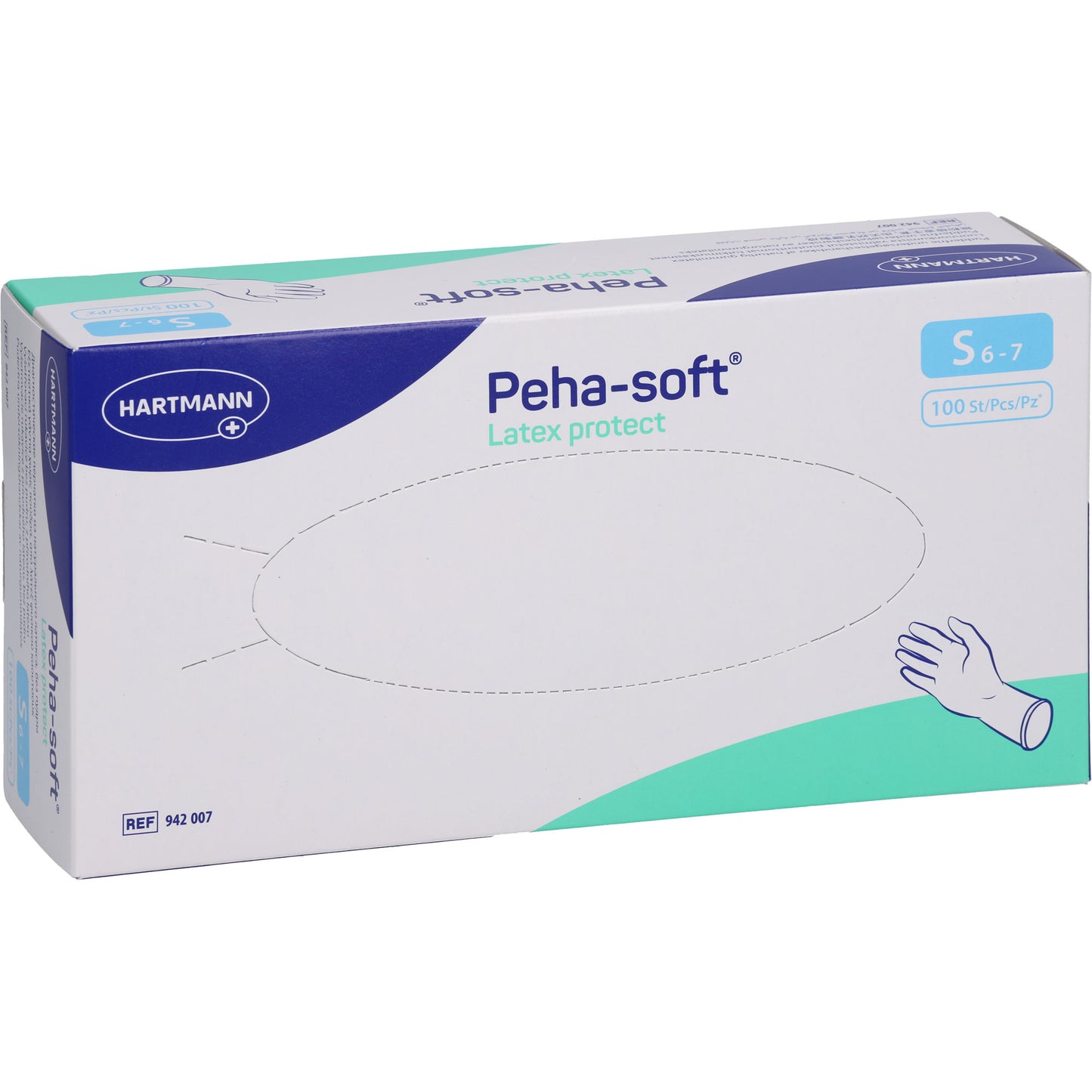 PEHA-SOFT Latex protect Unt.Hands.unsteril pf S 100 St