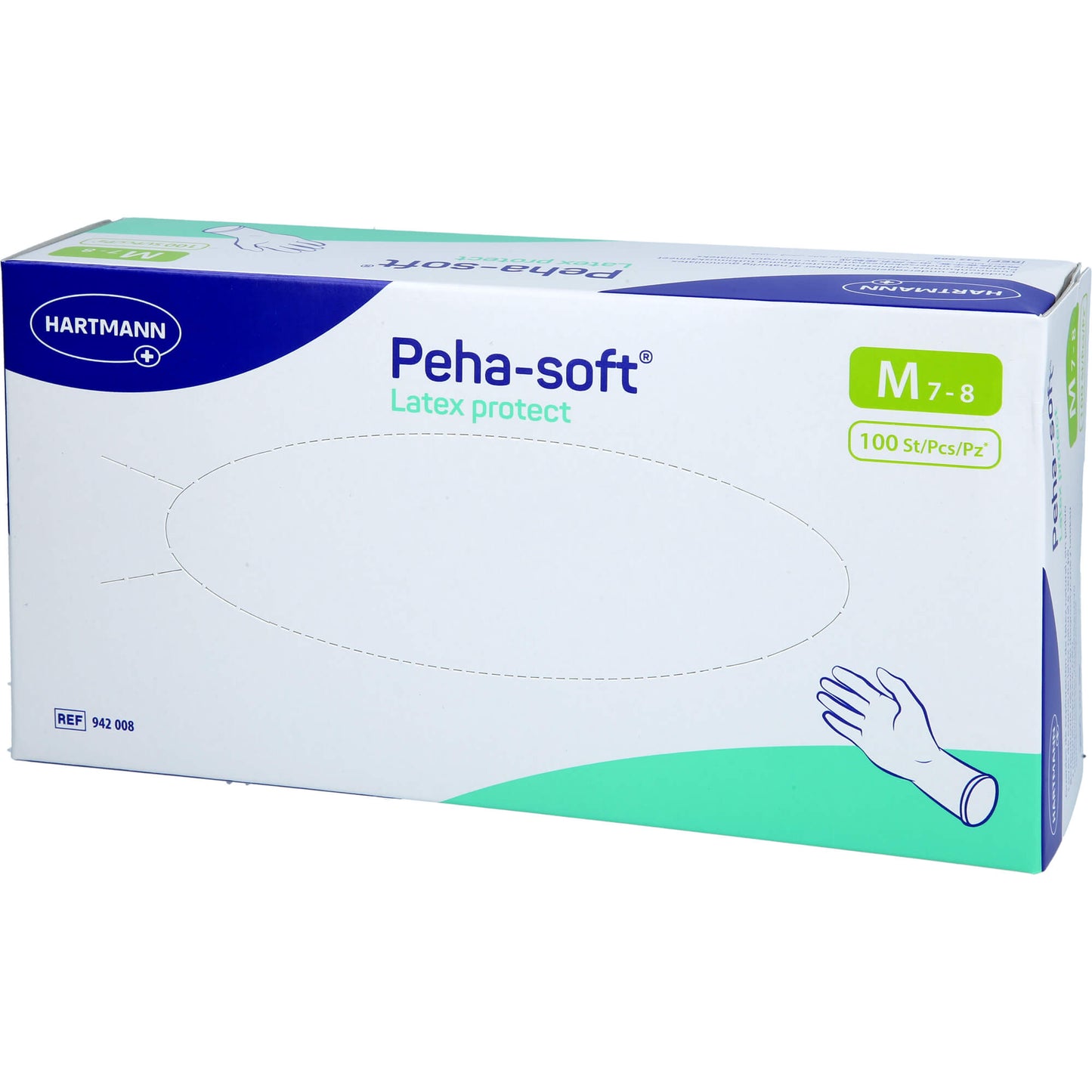PEHA-SOFT Latex protect Unt.Hands.unsteril pf M 100 St