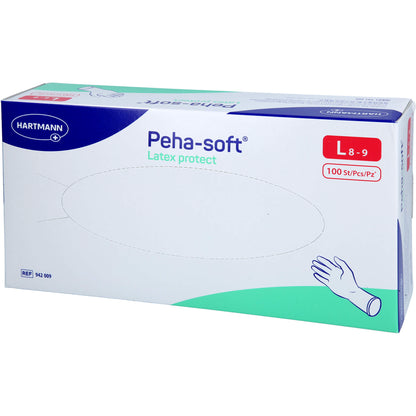 PEHA-SOFT Latex protect Unt.Hands.unsteril pf L 100 St