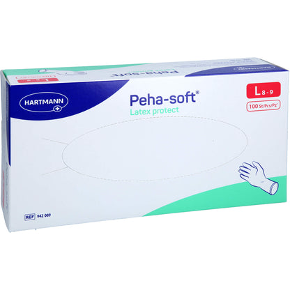 PEHA-SOFT Latex protect Unt.Hands.unsteril pf L 100 St