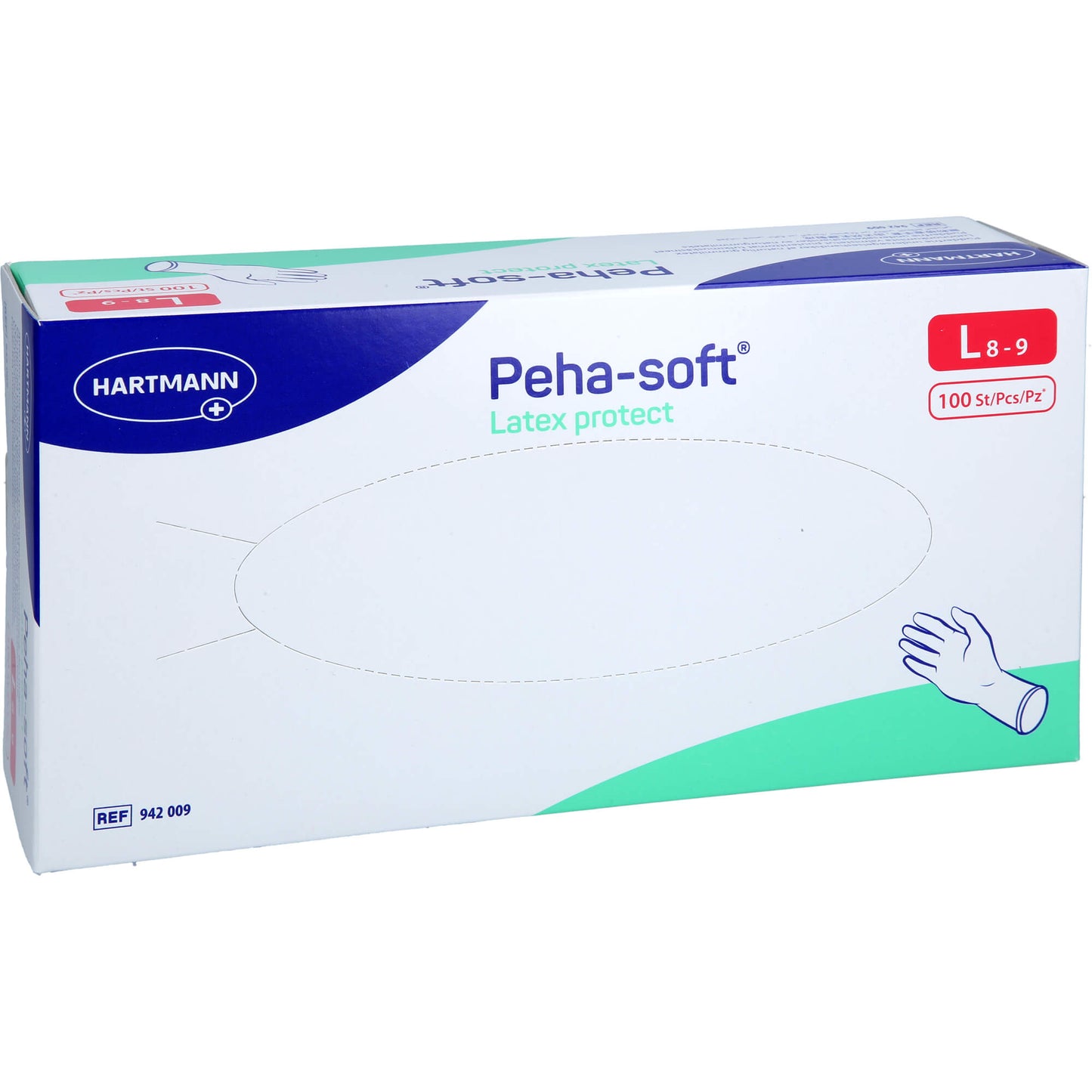 PEHA-SOFT Latex protect Unt.Hands.unsteril pf L 100 St