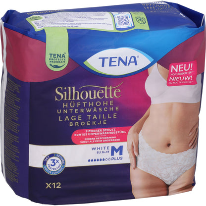 TENA SILHOUETTE plus M white Inkontinenz Pants 12 St