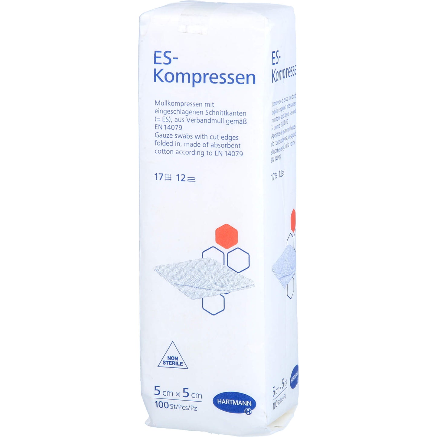 ES-KOMPRESSEN unsteril 5x5 cm 12fach 100 St