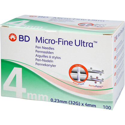 BD MICRO-FINE ULTRA Pen-Nadeln 0,23x4 mm 32 G 105 St