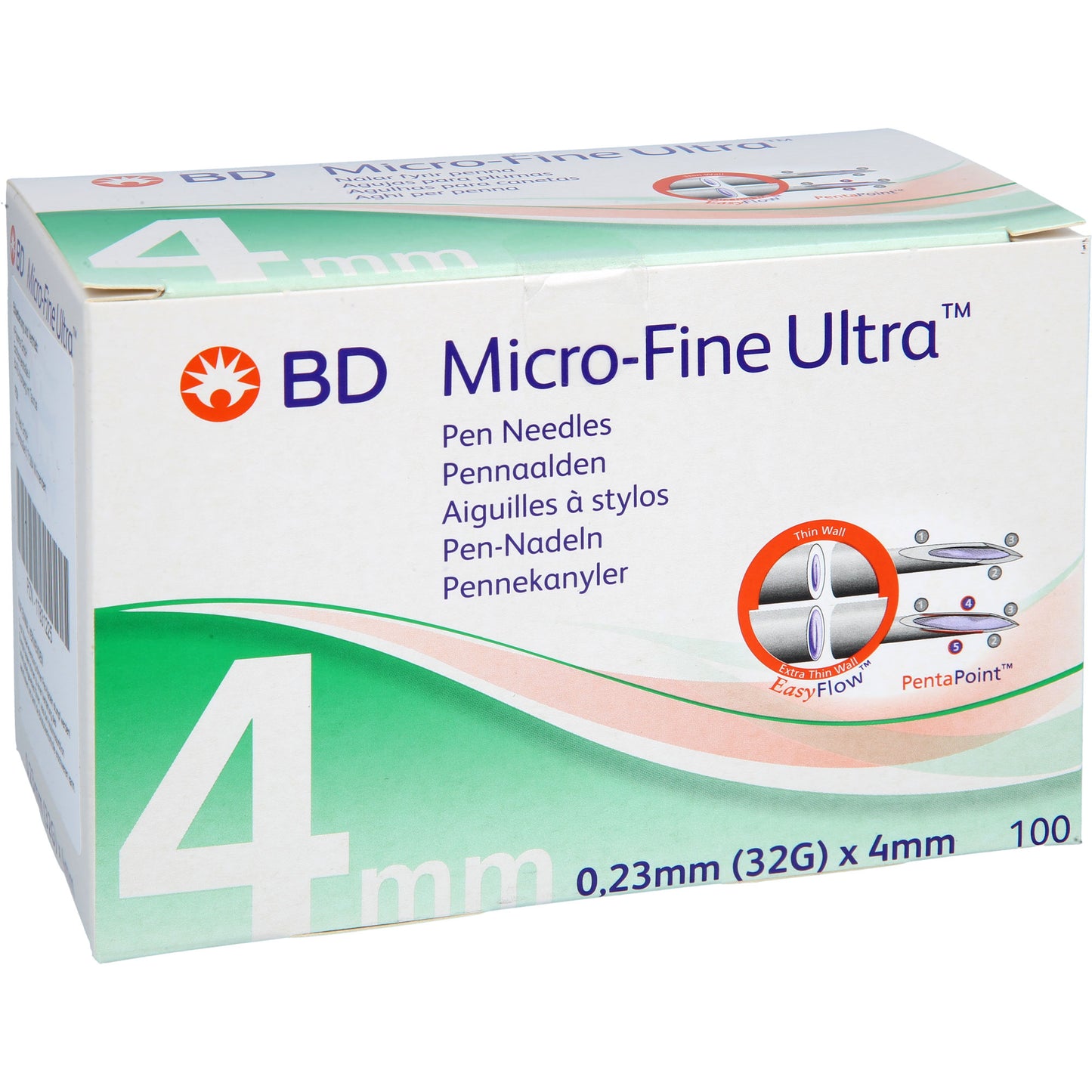 BD MICRO-FINE ULTRA Pen-Nadeln 0,23x4 mm 32 G 105 St