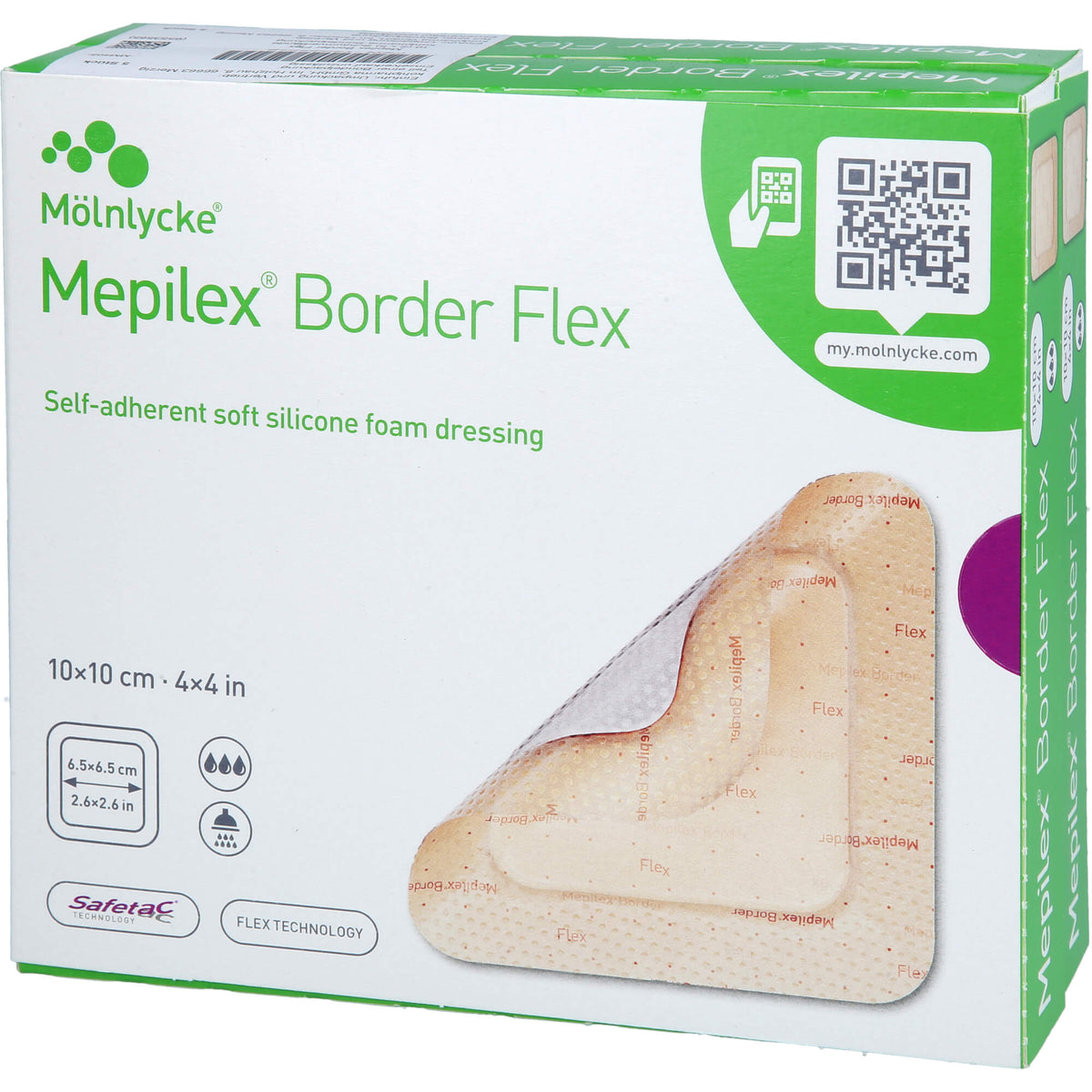 MEPILEX Border Flex Schaumverb.haft.10x10 cm 10 St